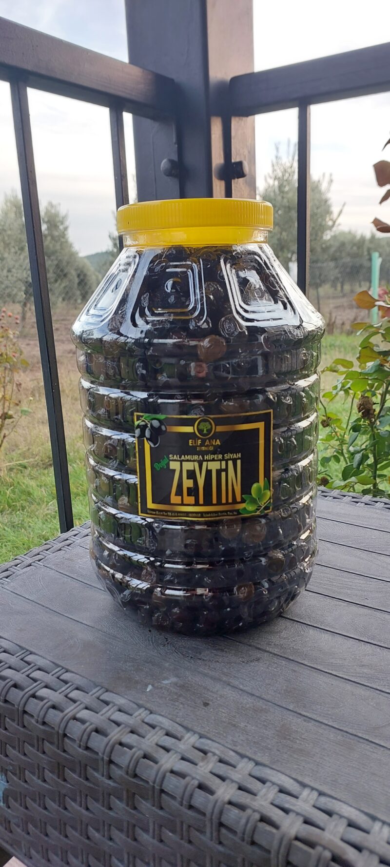Doğal Salamura Siyah Zeytin 5 kg