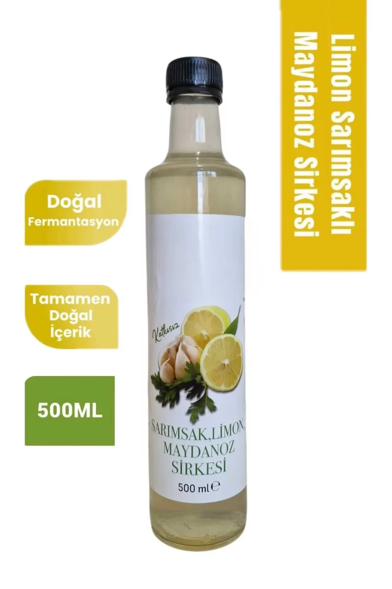 Manisa Birlik Doğal Sarımsak Limon Maydanoz Sirkesi 500 ml