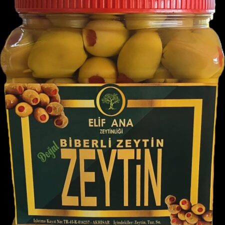 Yeşil Biberli Zeytin XL 1 kg